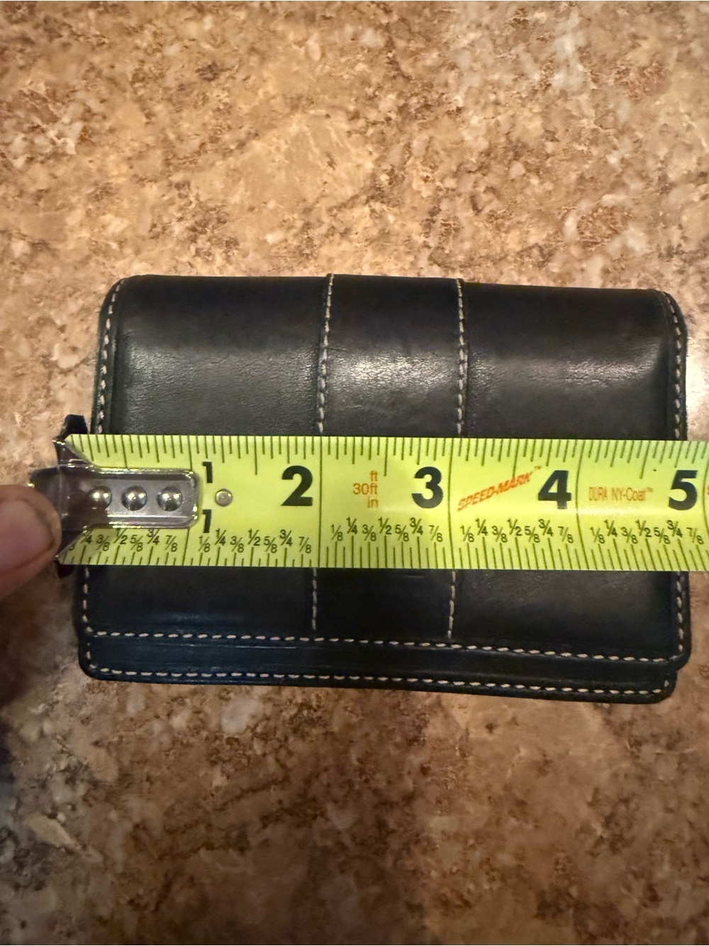 Leather wallet with keychain, Coach Legacy Vintage Y2K - Picture 6 of 7